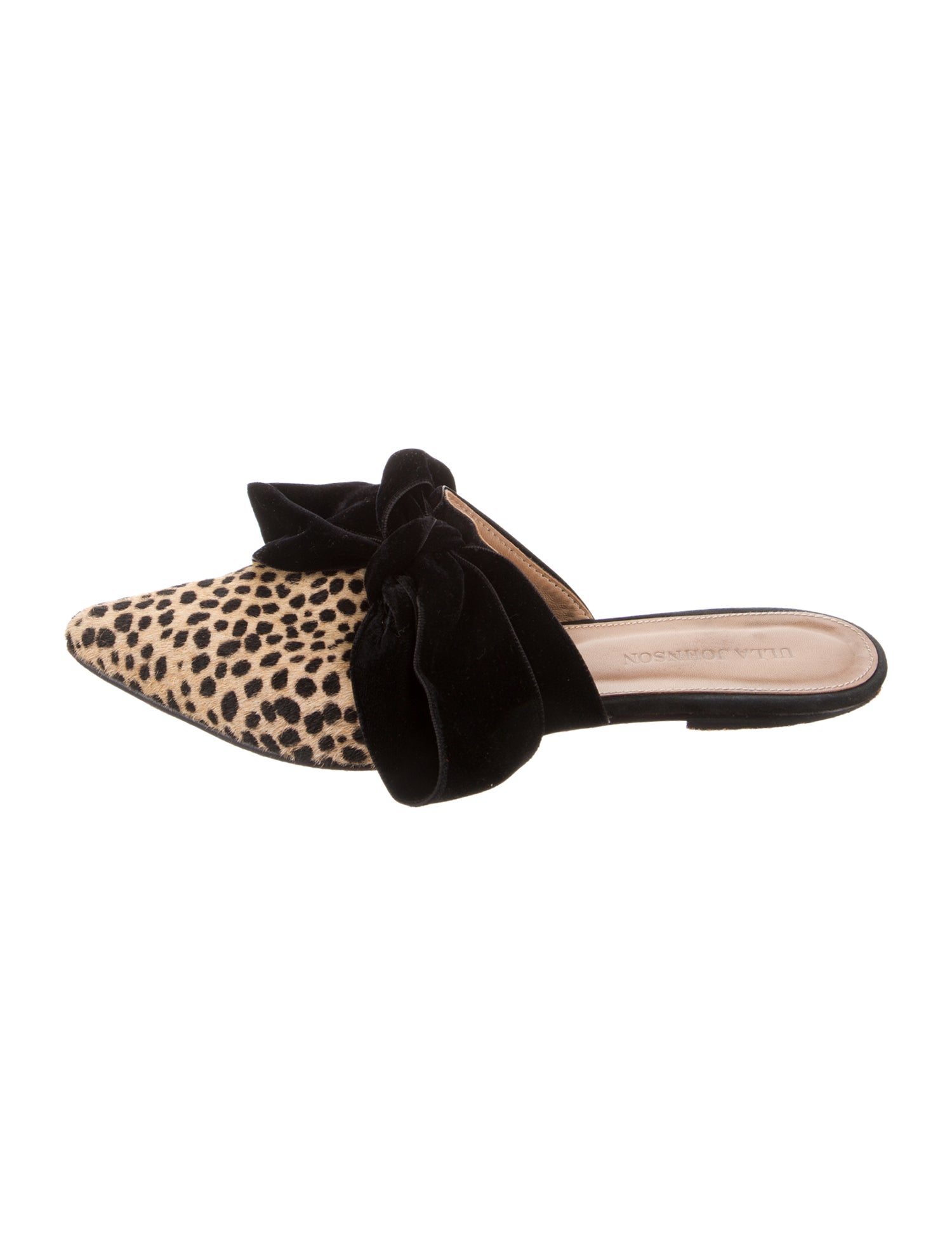 Ulla Johnson Ponyhair Animal Print Mules