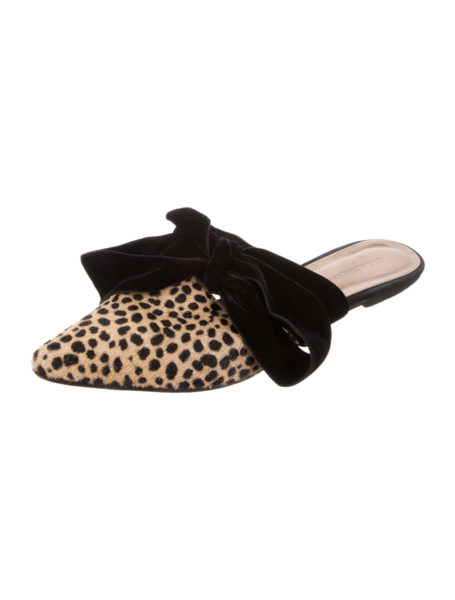 Ulla Johnson Ponyhair Animal Print Mules