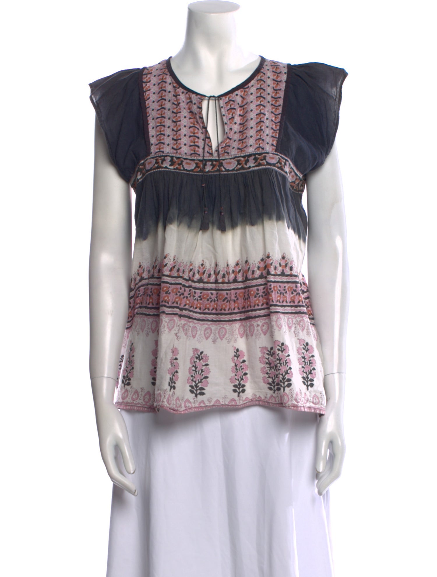 Ulla Johnson Printed V-Neck Blouse