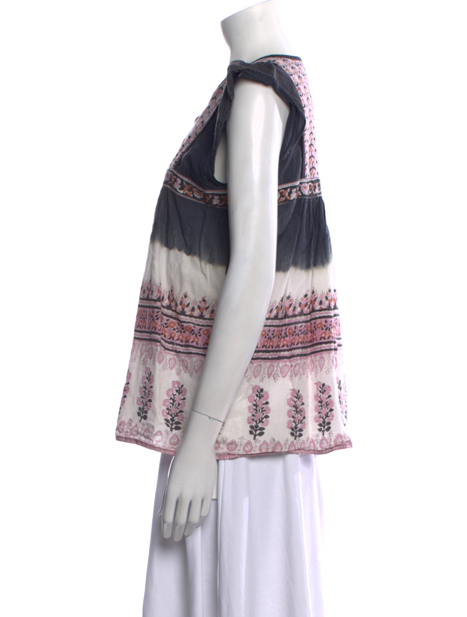 Ulla Johnson Printed V-Neck Blouse