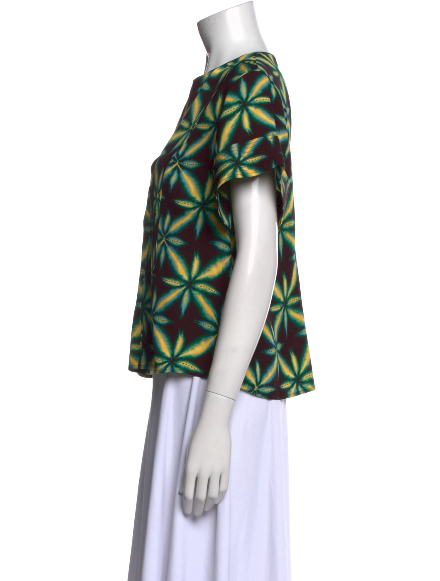 Ulla Johnson Printed V-Neck Blouse