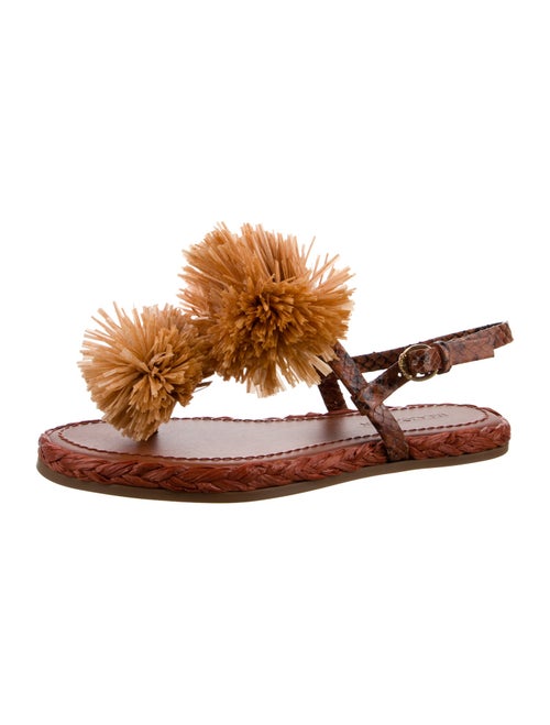 Ulla Johnson Leather Floral Print Espadrilles