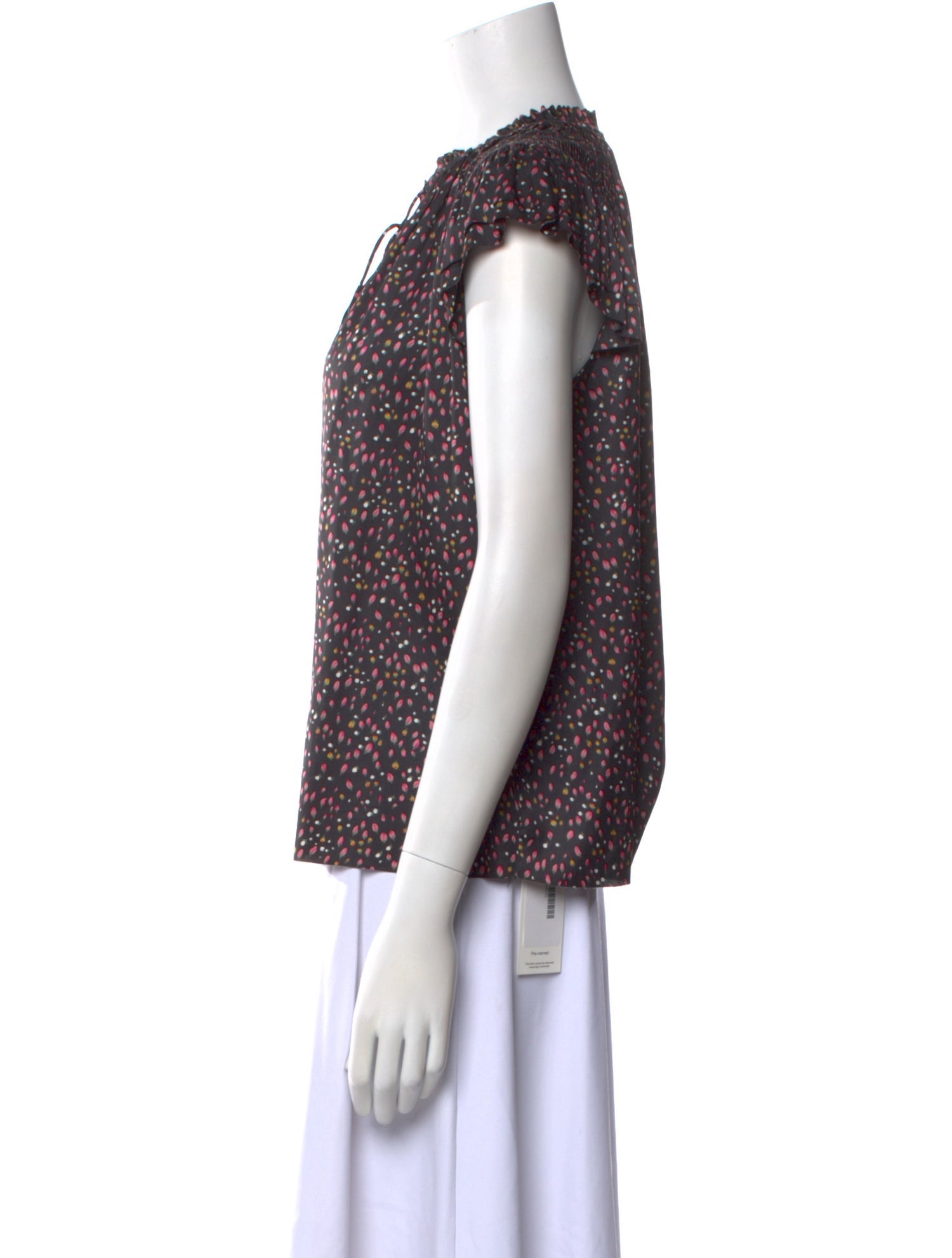 Ulla Johnson Printed V-Neck Blouse