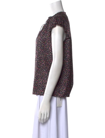 Ulla Johnson Printed V-Neck Blouse