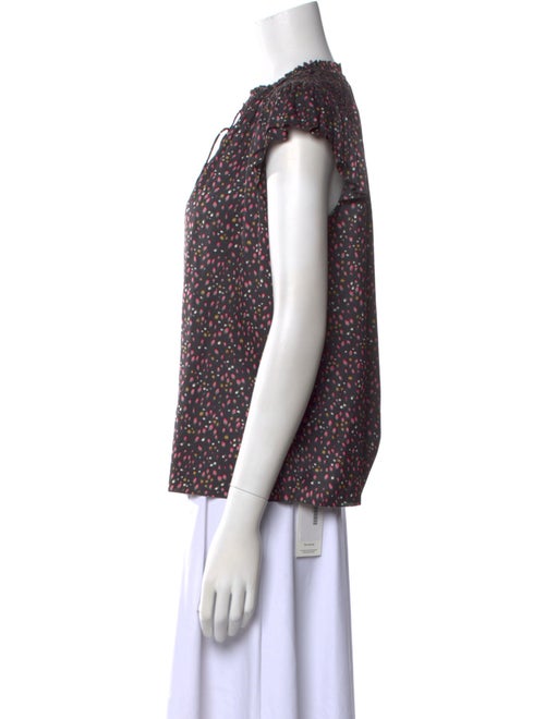 Ulla Johnson Printed V-Neck Blouse