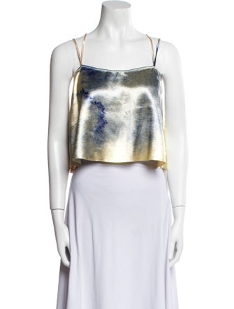 Ulla Johnson Square Neckline Sleeveless Crop Top