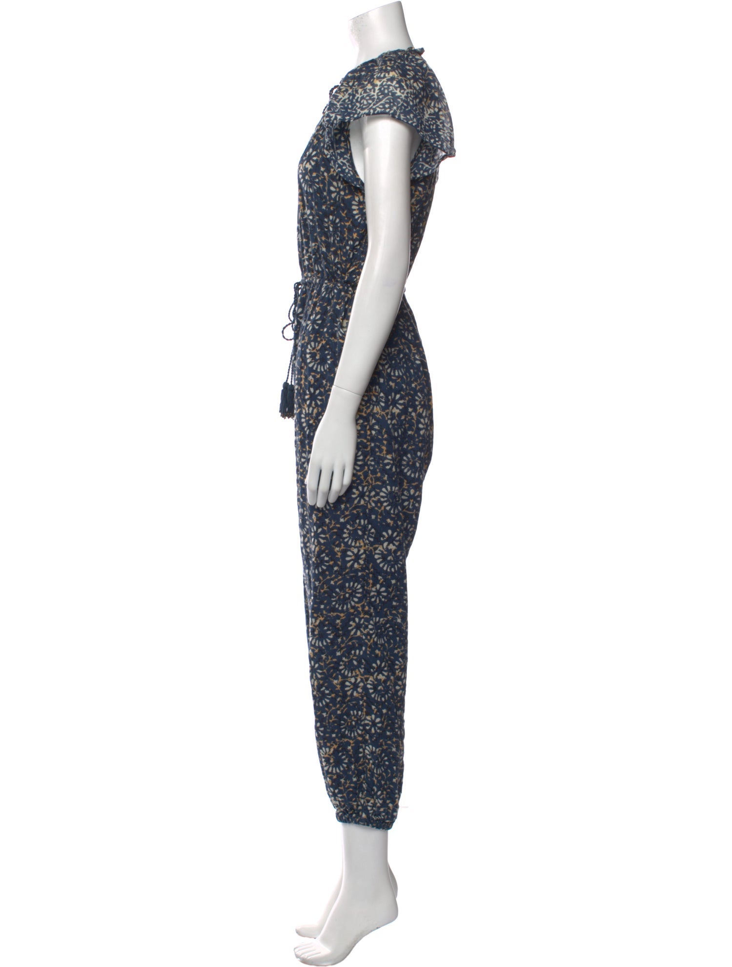 Ulla Johnson Printed Crew Neck Jumpsuit