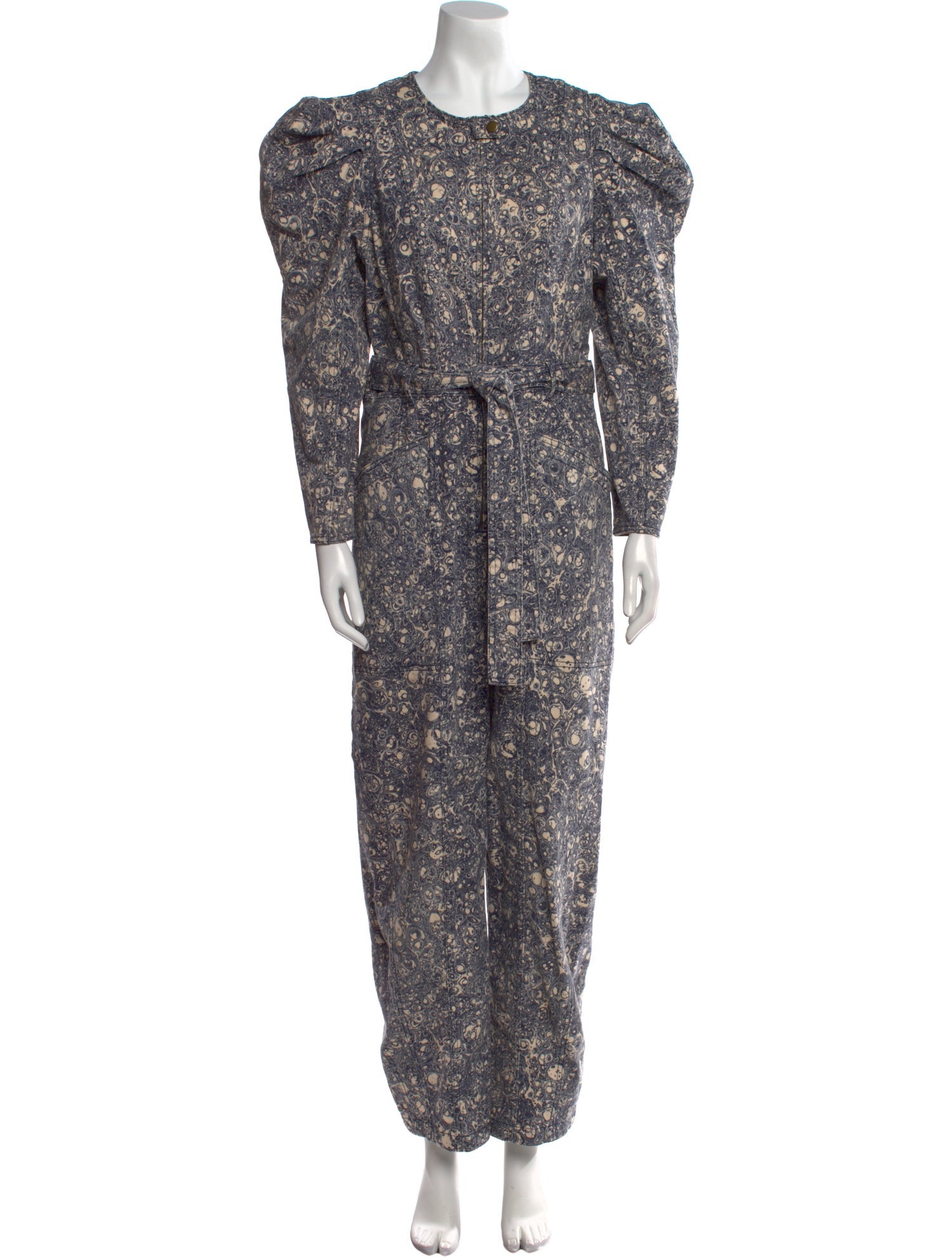 Ulla Johnson Printed Crew Neck Jumpsuit