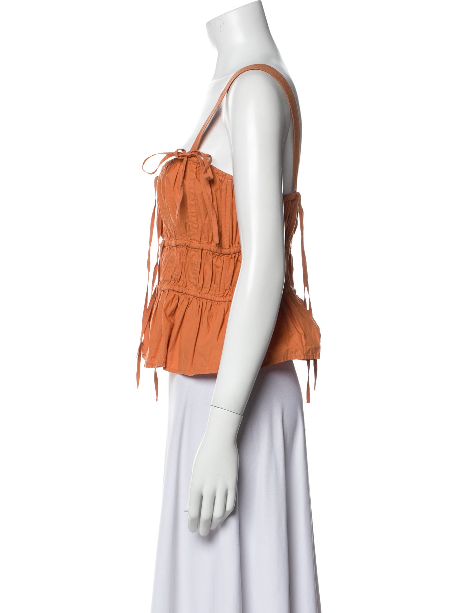 Ulla Johnson Square Neckline Sleeveless Crop Top