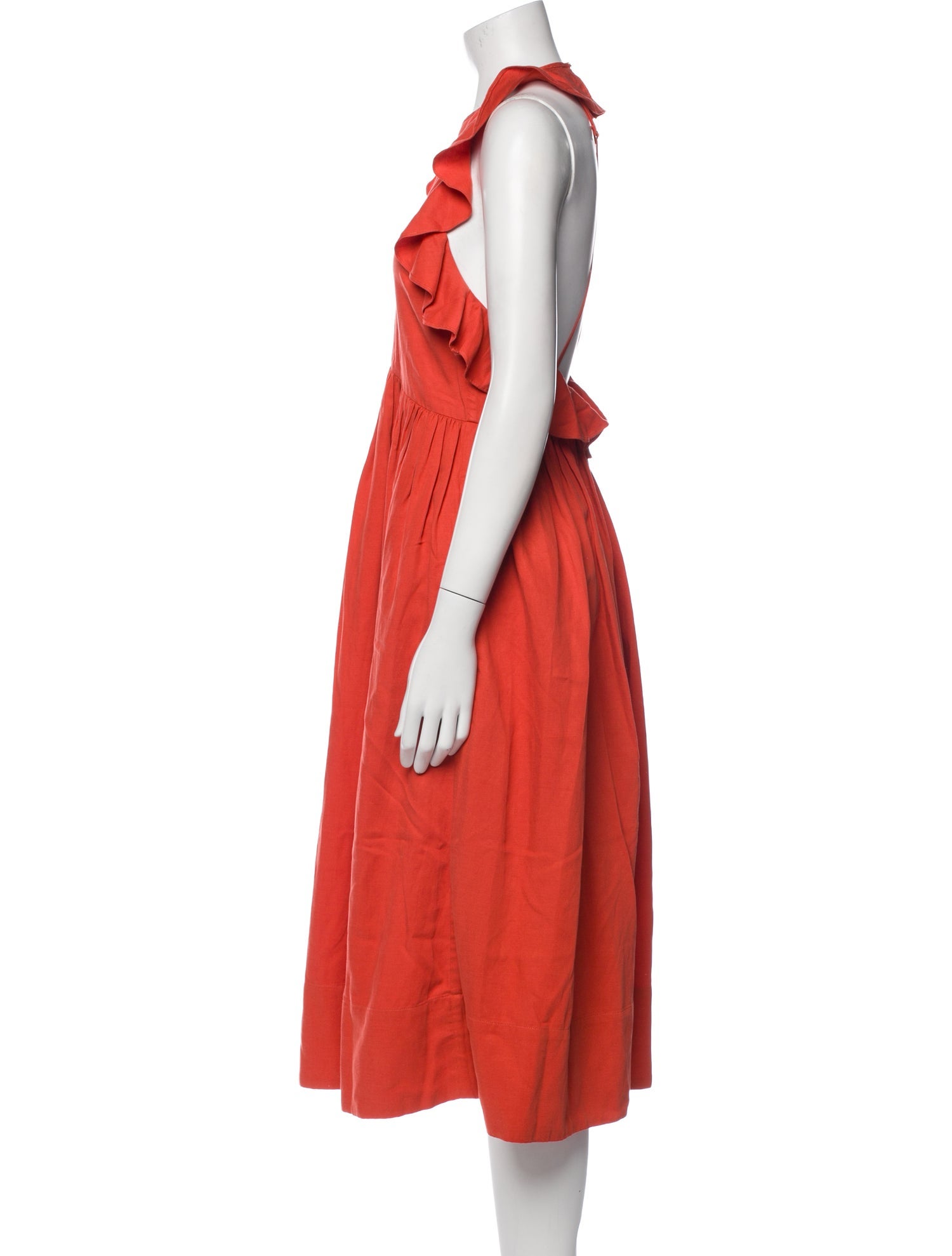 Ulla Johnson Crew Neck Midi Length Dress