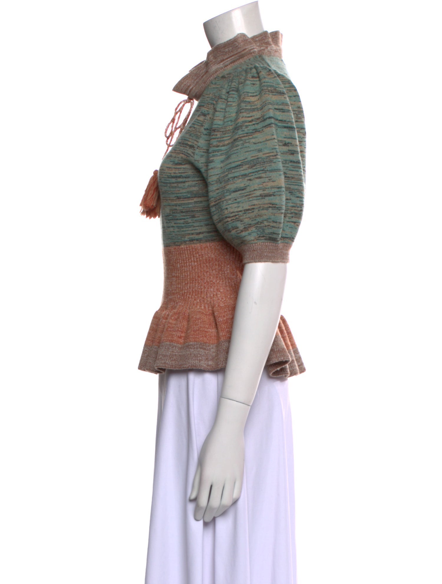 Ulla Johnson Striped Mock Neck Sweater