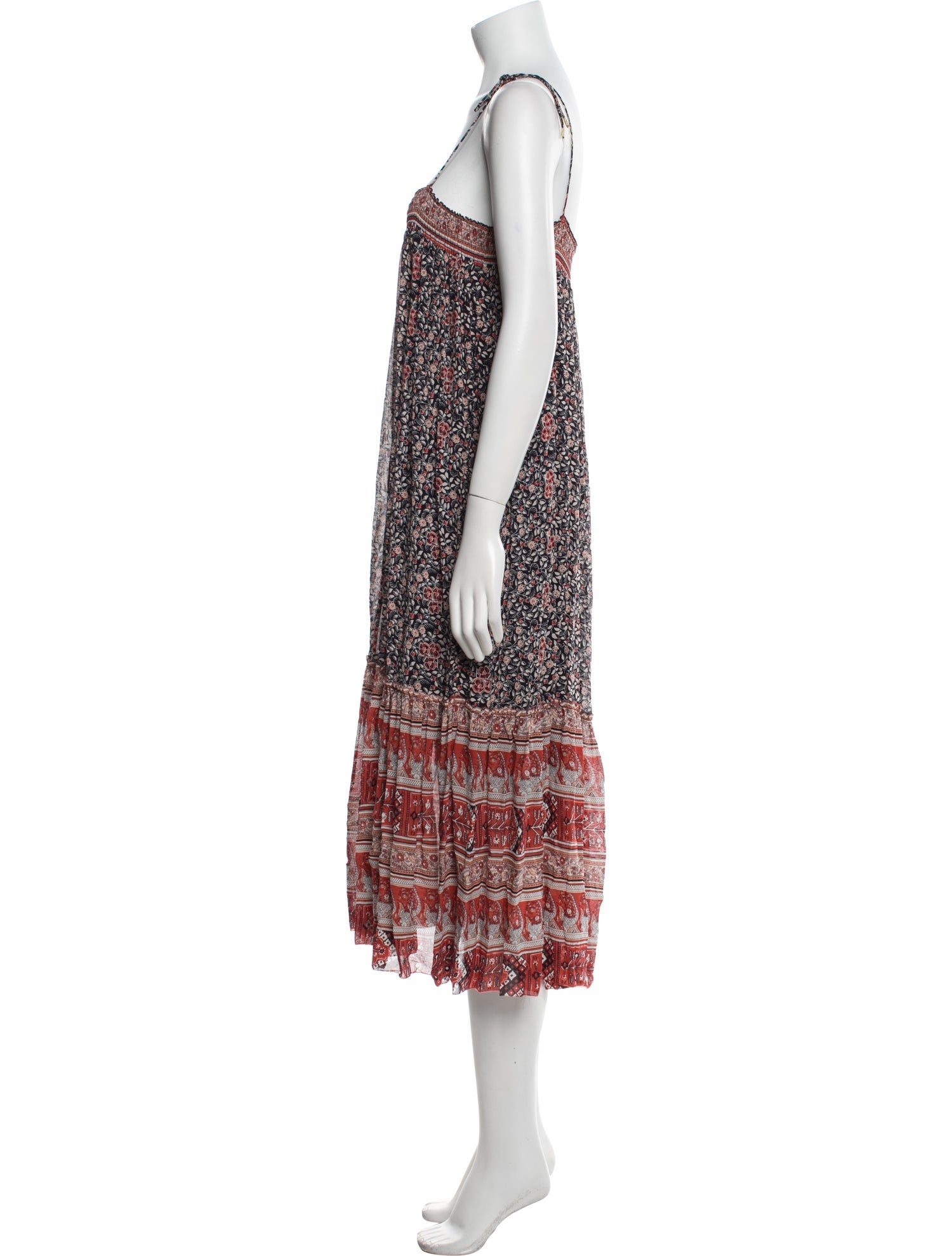 Ulla Johnson Floral Print Knee-Length Dress