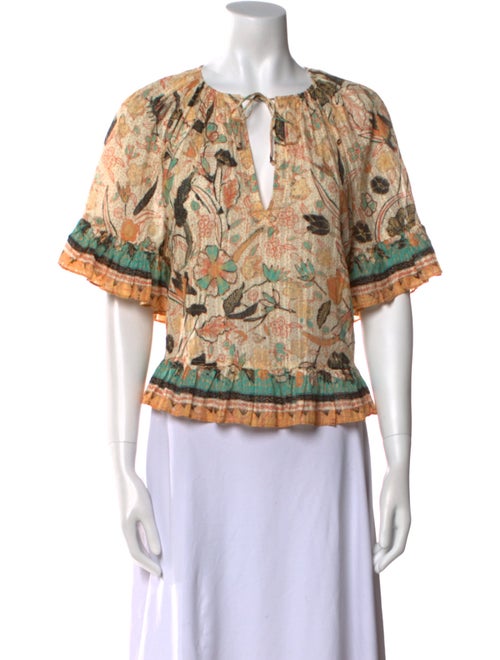 Ulla Johnson Printed V-Neck Tunic