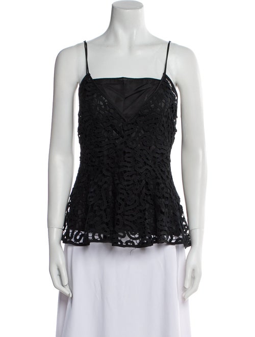 Ulla Johnson Lace Pattern Square Neckline Top