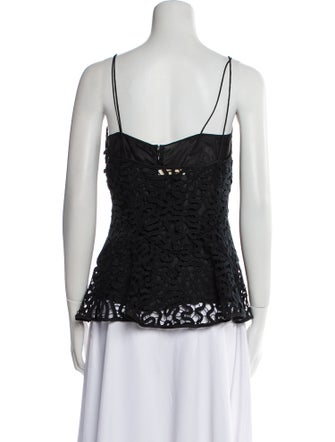 Ulla Johnson Lace Pattern Square Neckline Top