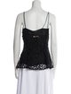Ulla Johnson Lace Pattern Square Neckline Top
