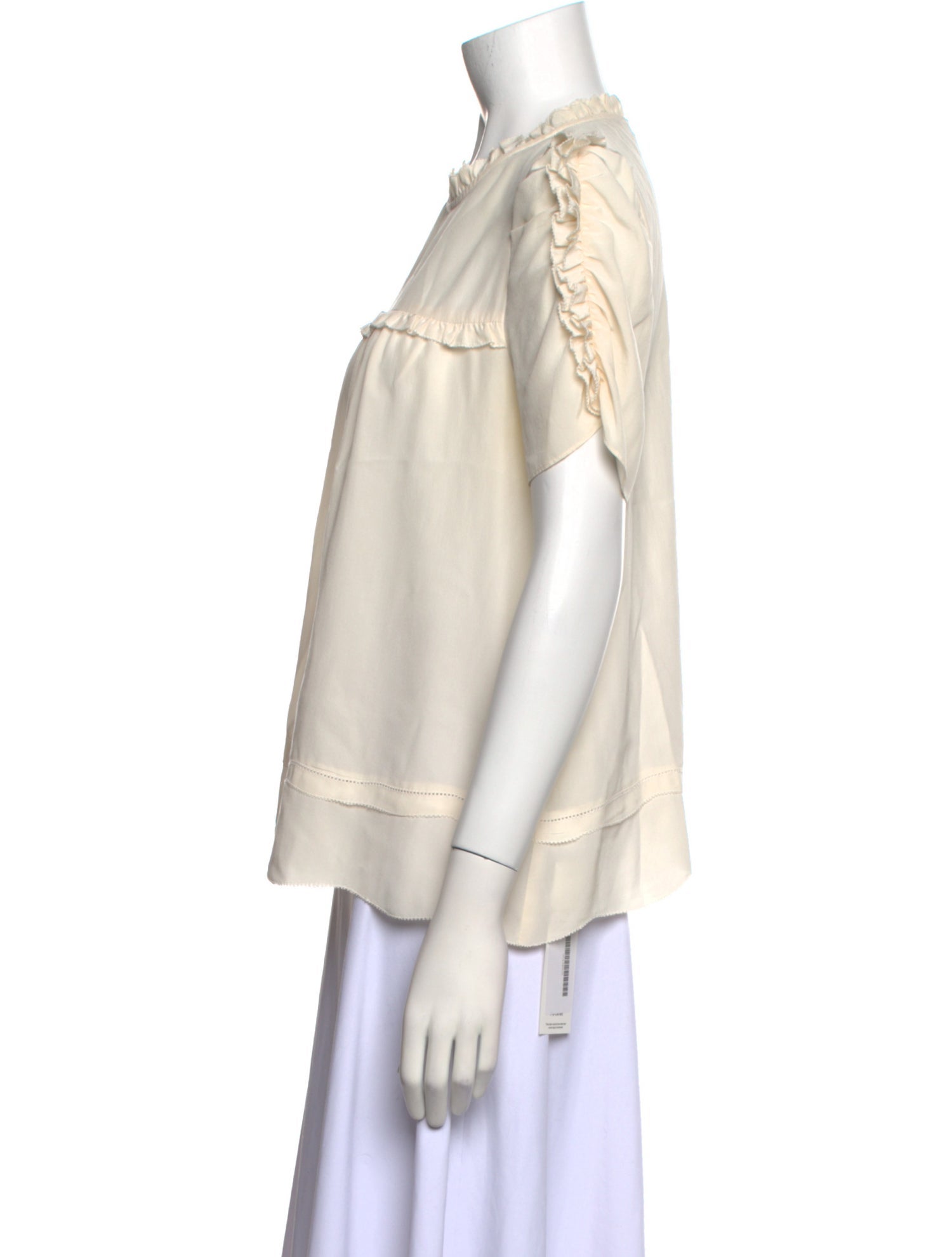 Ulla Johnson Silk Crew Neck Blouse