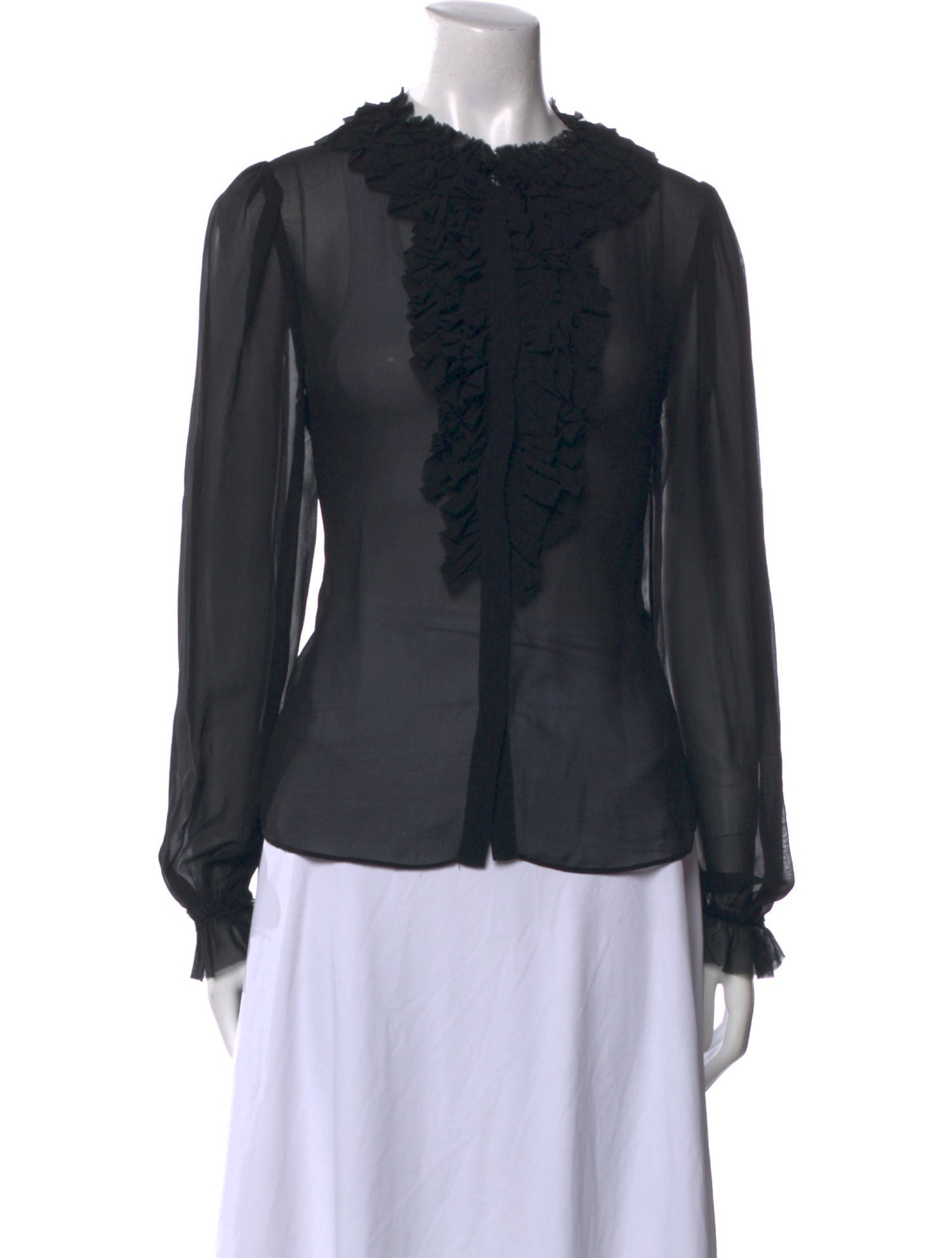 Ulla Johnson Silk Crew Neck Blouse