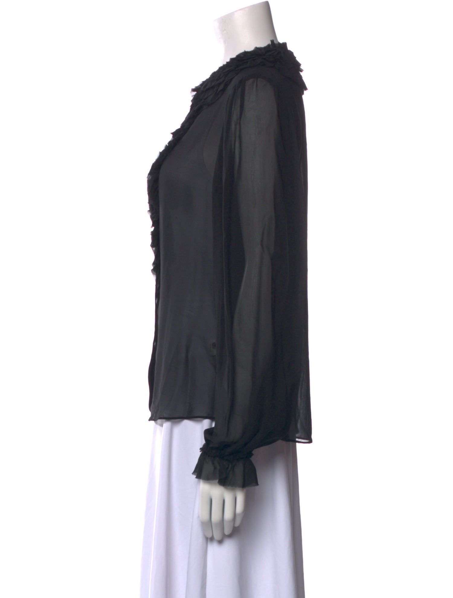 Ulla Johnson Silk Crew Neck Blouse