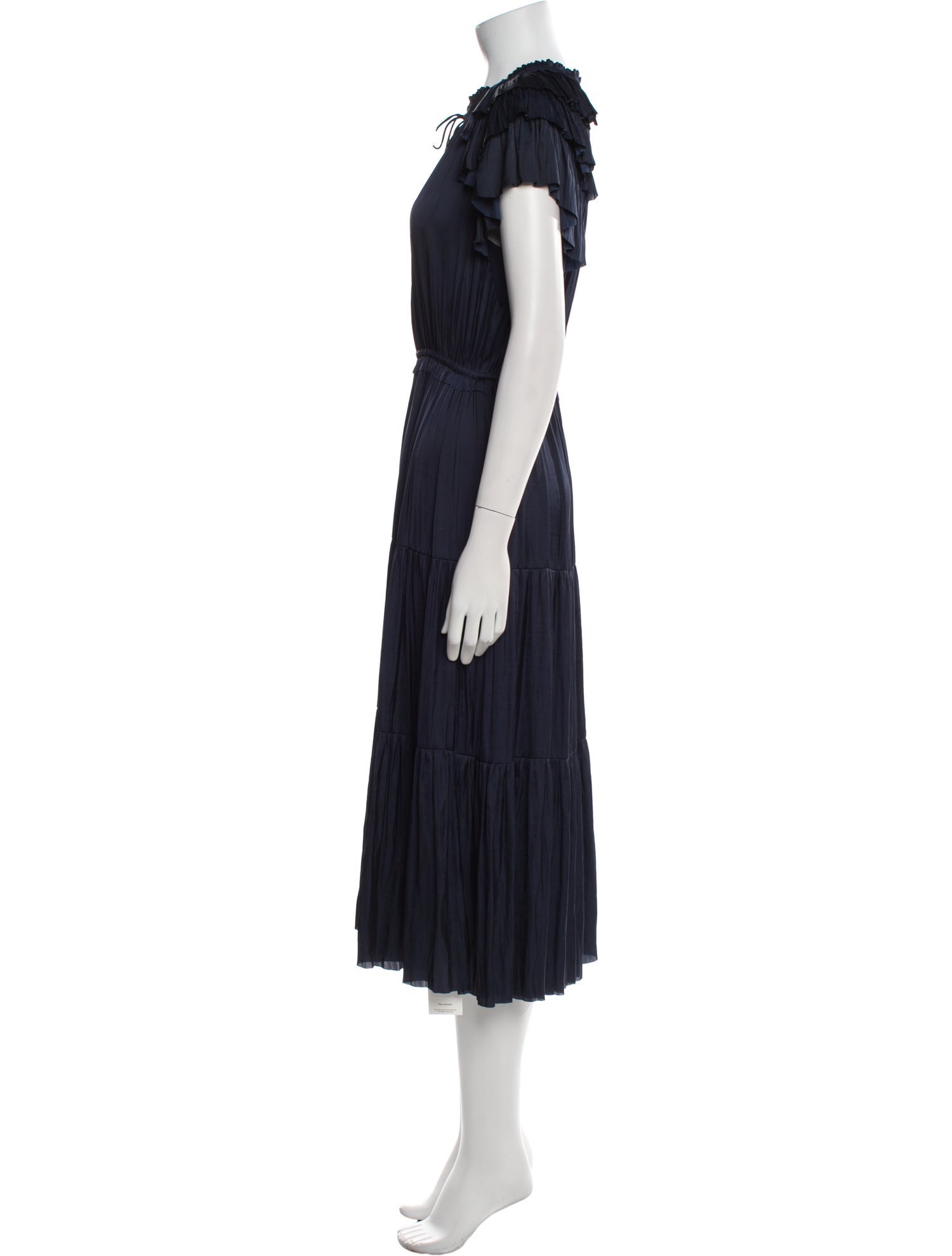 Ulla Johnson V-Neck Midi Length Dress