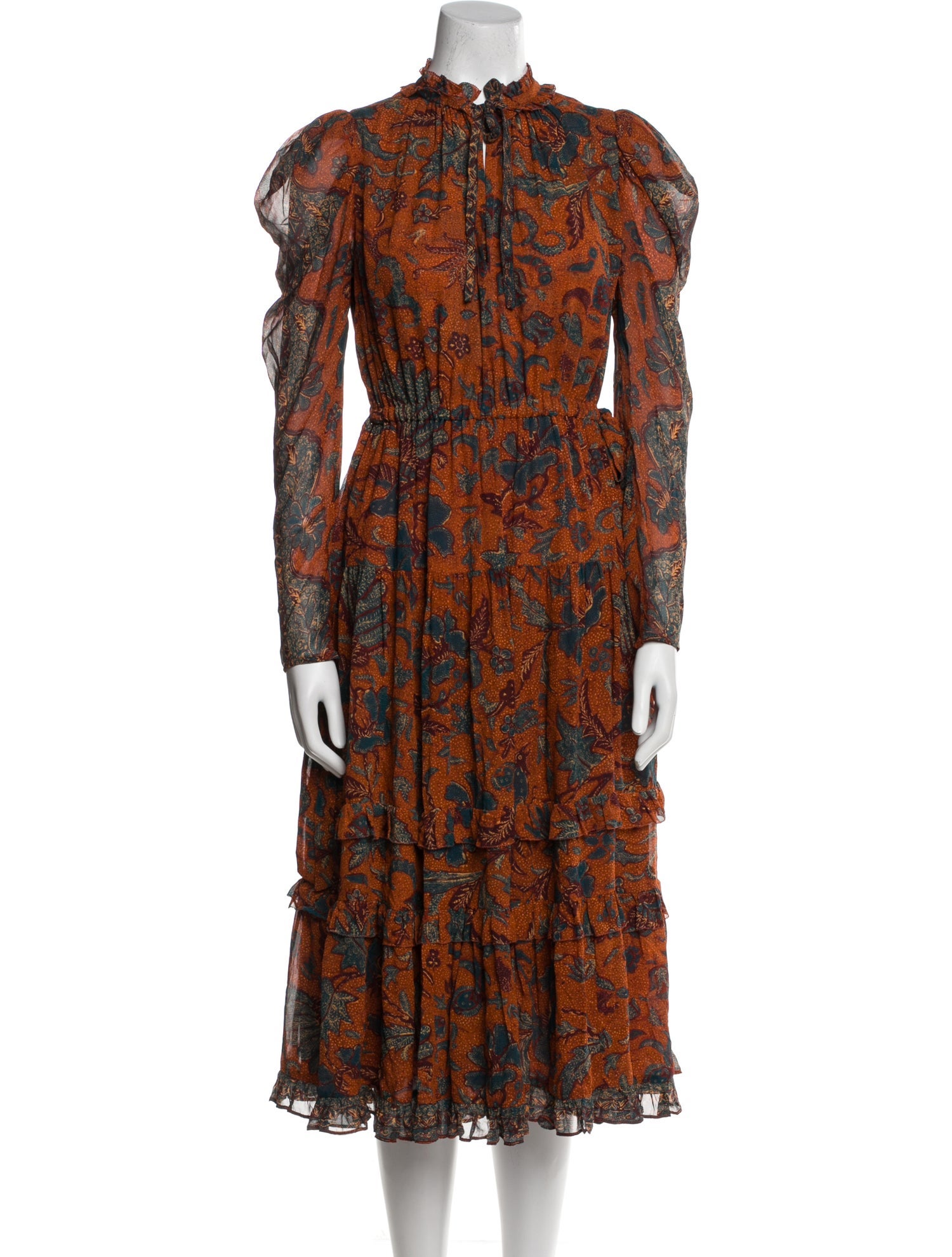 Ulla Johnson Silk Midi Length Dress