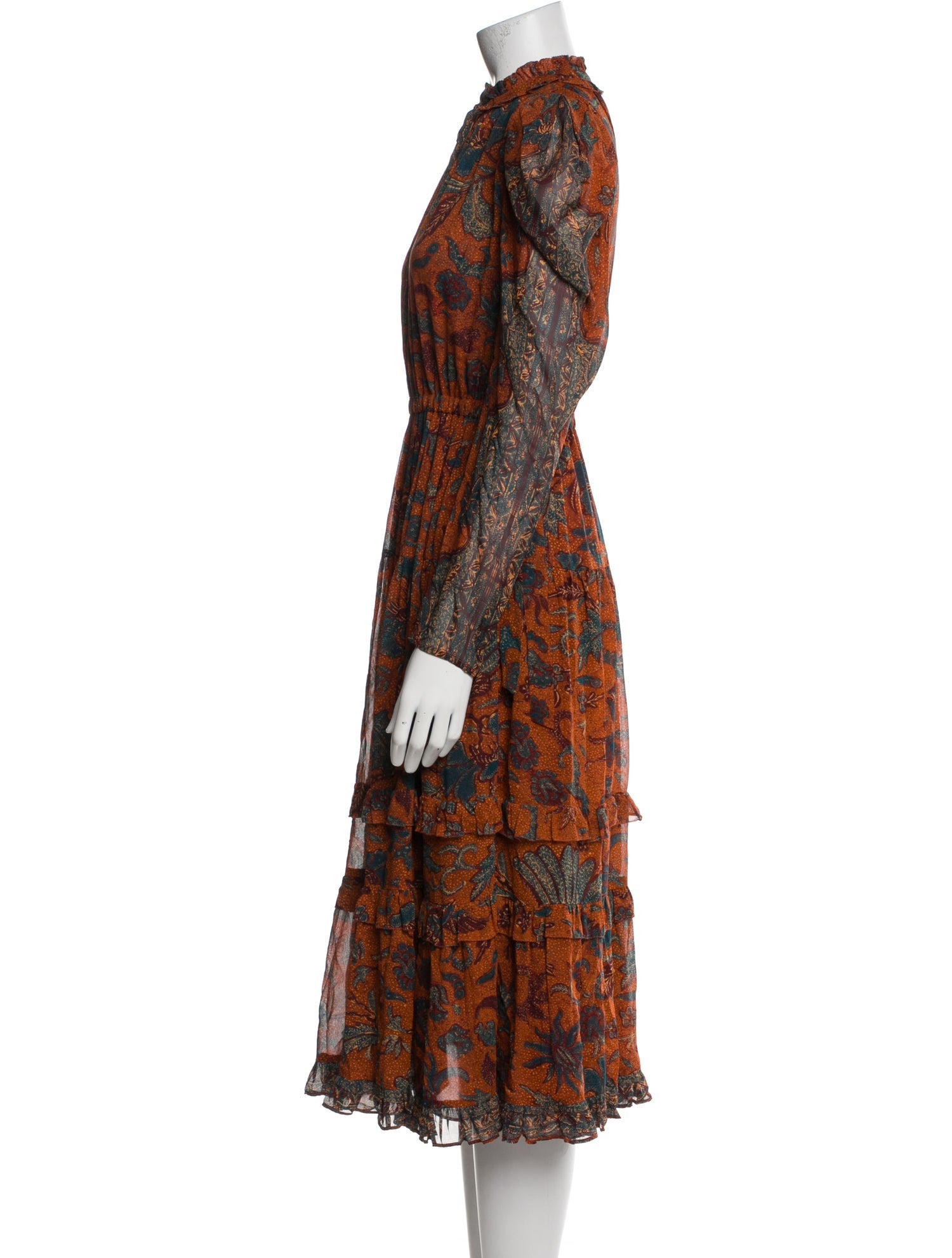 Ulla Johnson Silk Midi Length Dress
