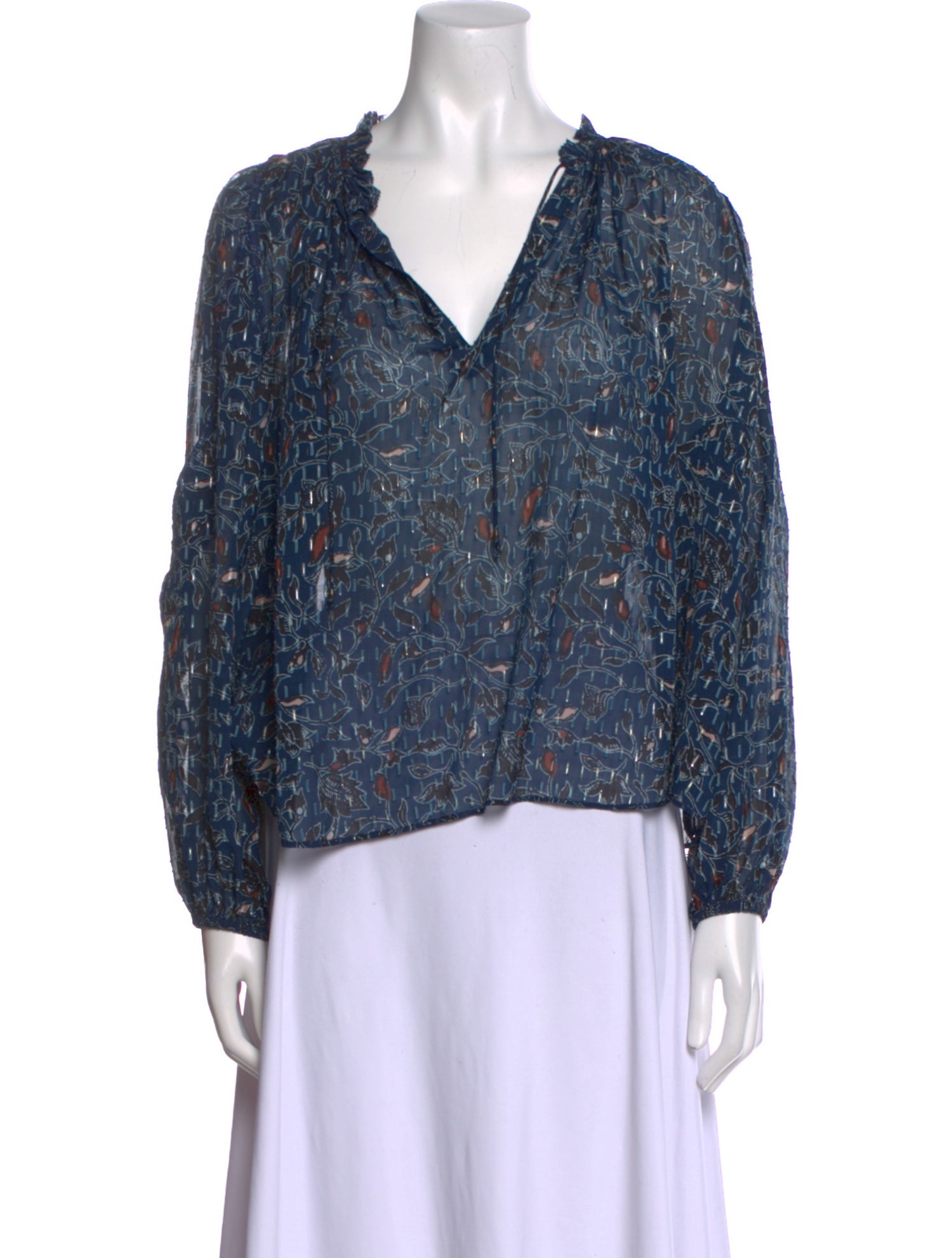Ulla Johnson Silk Printed Blouse