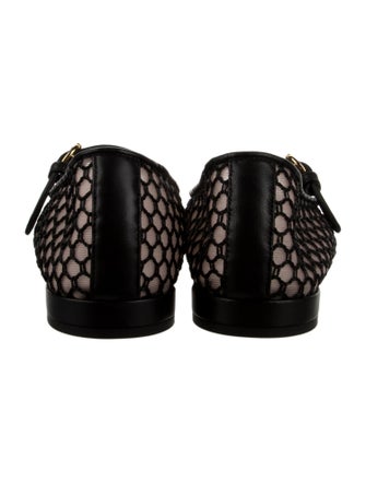 Ulla Johnson Leather Bow Accents Mary Jane Flats