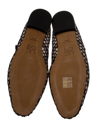 Ulla Johnson Leather Bow Accents Mary Jane Flats