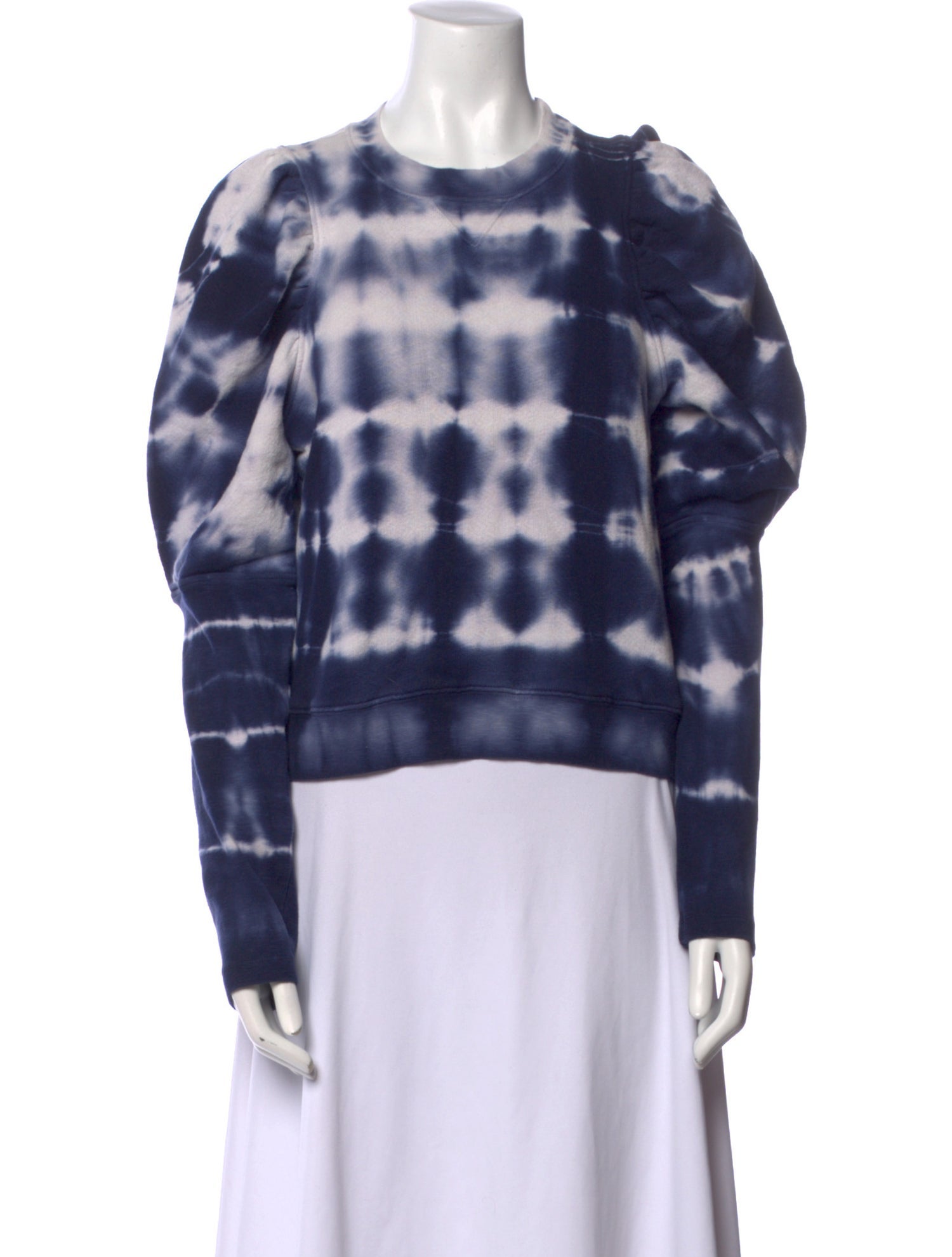 Ulla Johnson Tie-Dye Print Crew Neck Sweatshirt