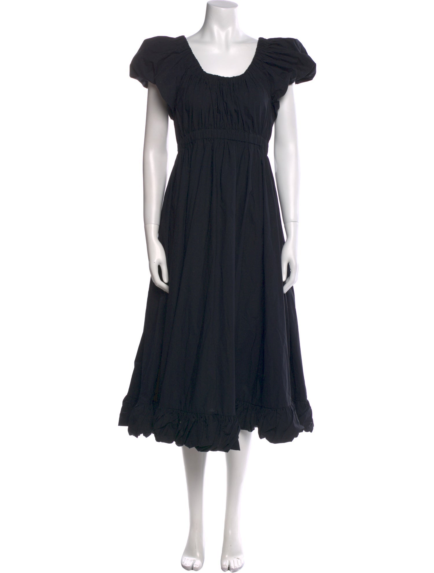 Ulla Johnson Scoop Neck Midi Length Dress