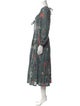 Ulla Johnson Floral Print Midi Length Dress