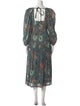 Ulla Johnson Floral Print Midi Length Dress