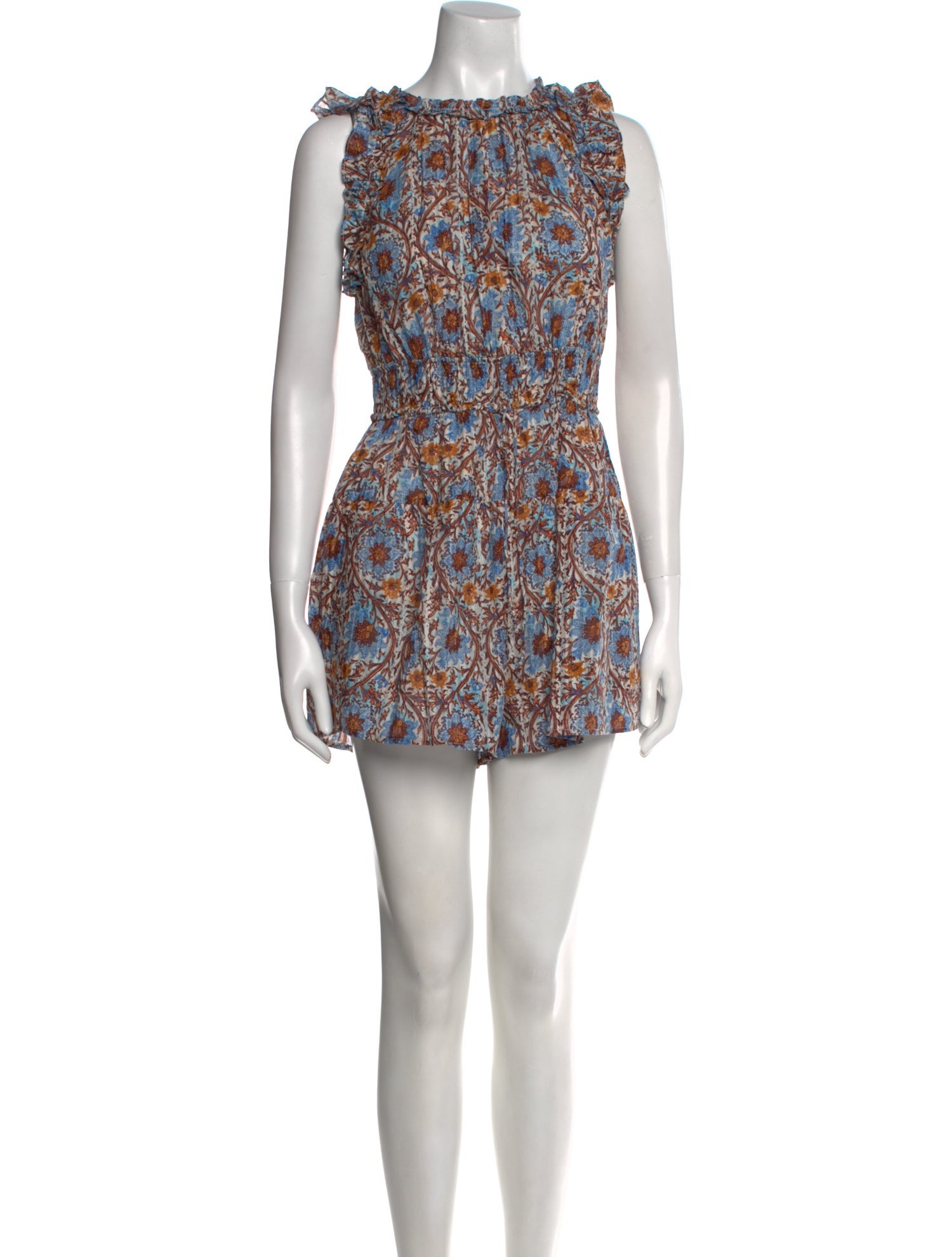 Ulla Johnson Printed Cowl Neck Romper w/ Tags
