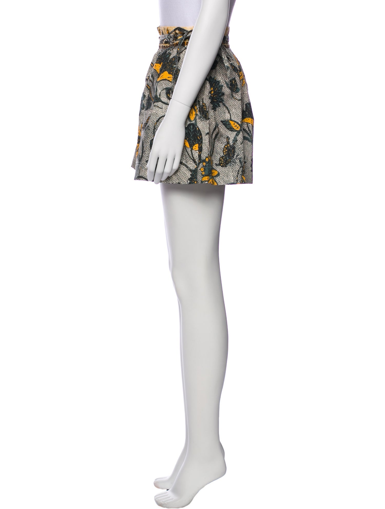 Ulla Johnson Floral Print Mini Shorts