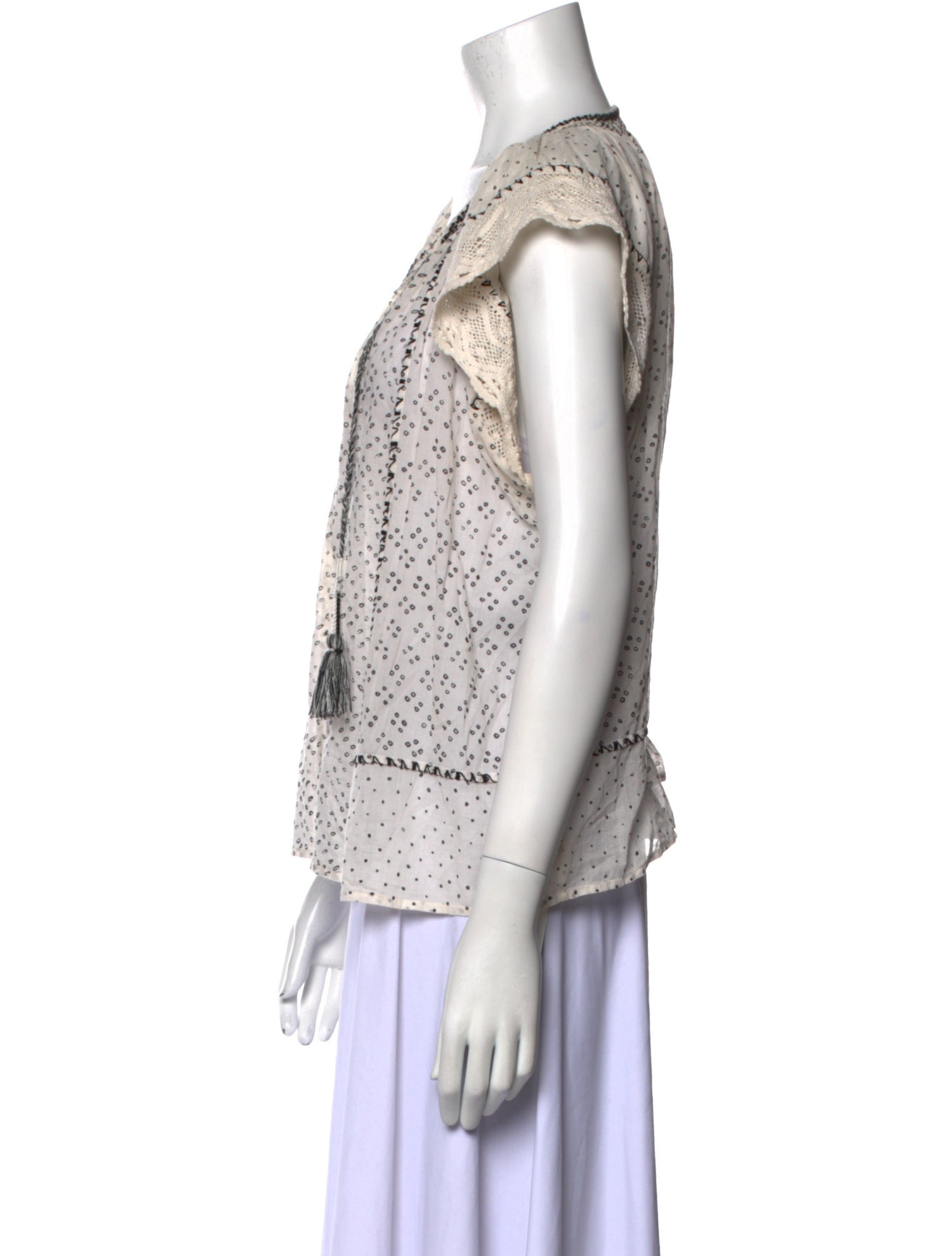 Ulla Johnson Printed V-Neck Blouse