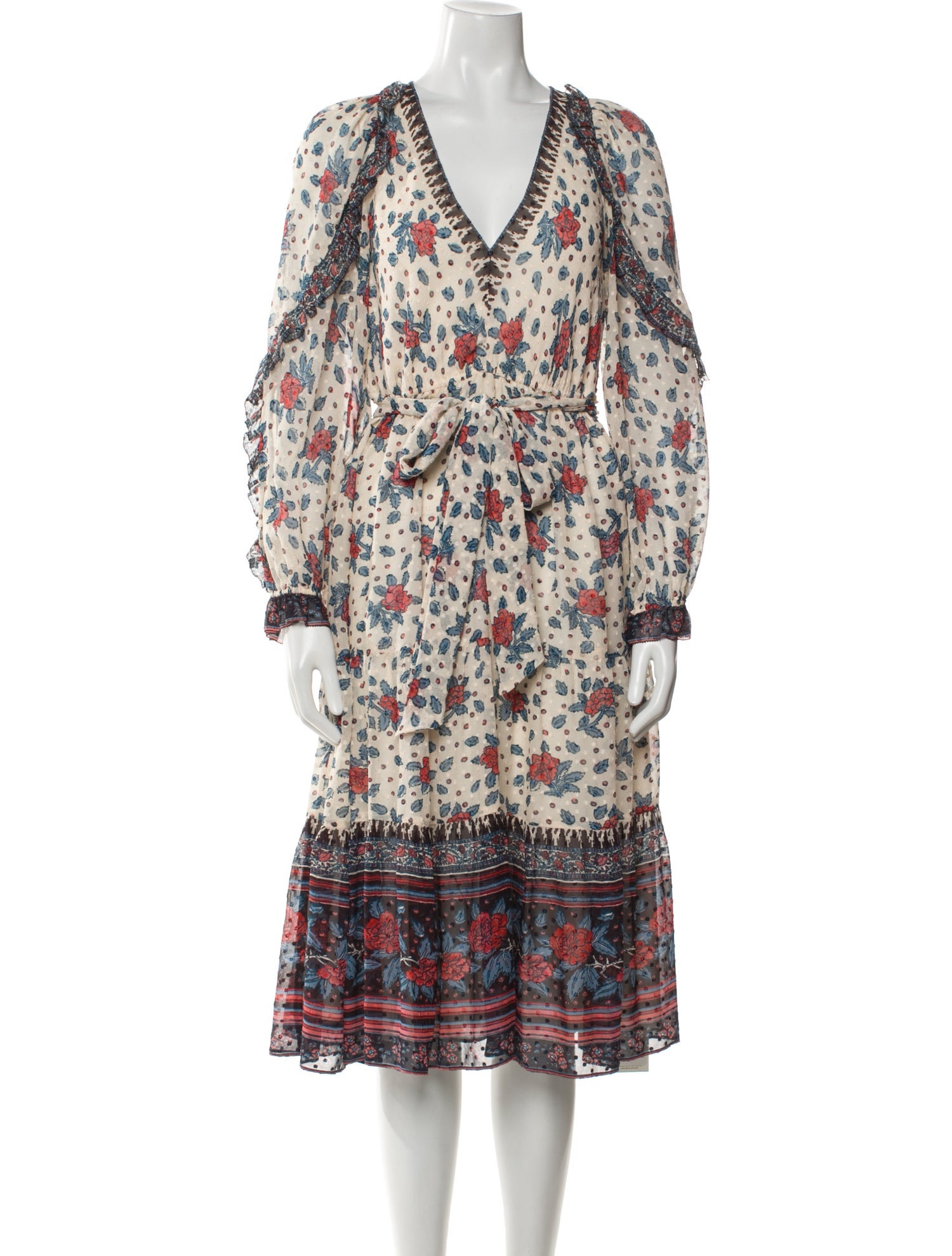 Ulla Johnson Silk Midi Length Dress