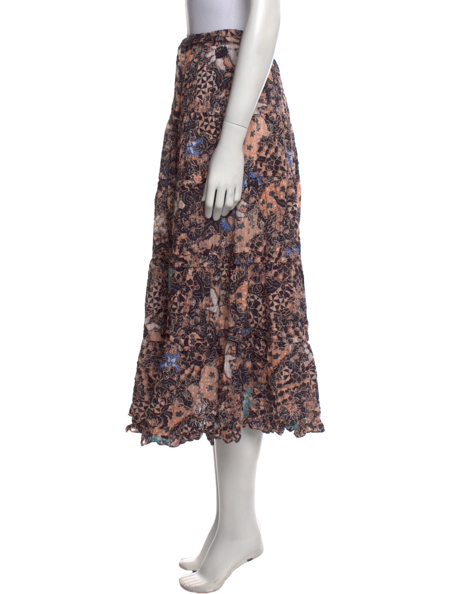 Ulla Johnson Printed Midi Length Skirt