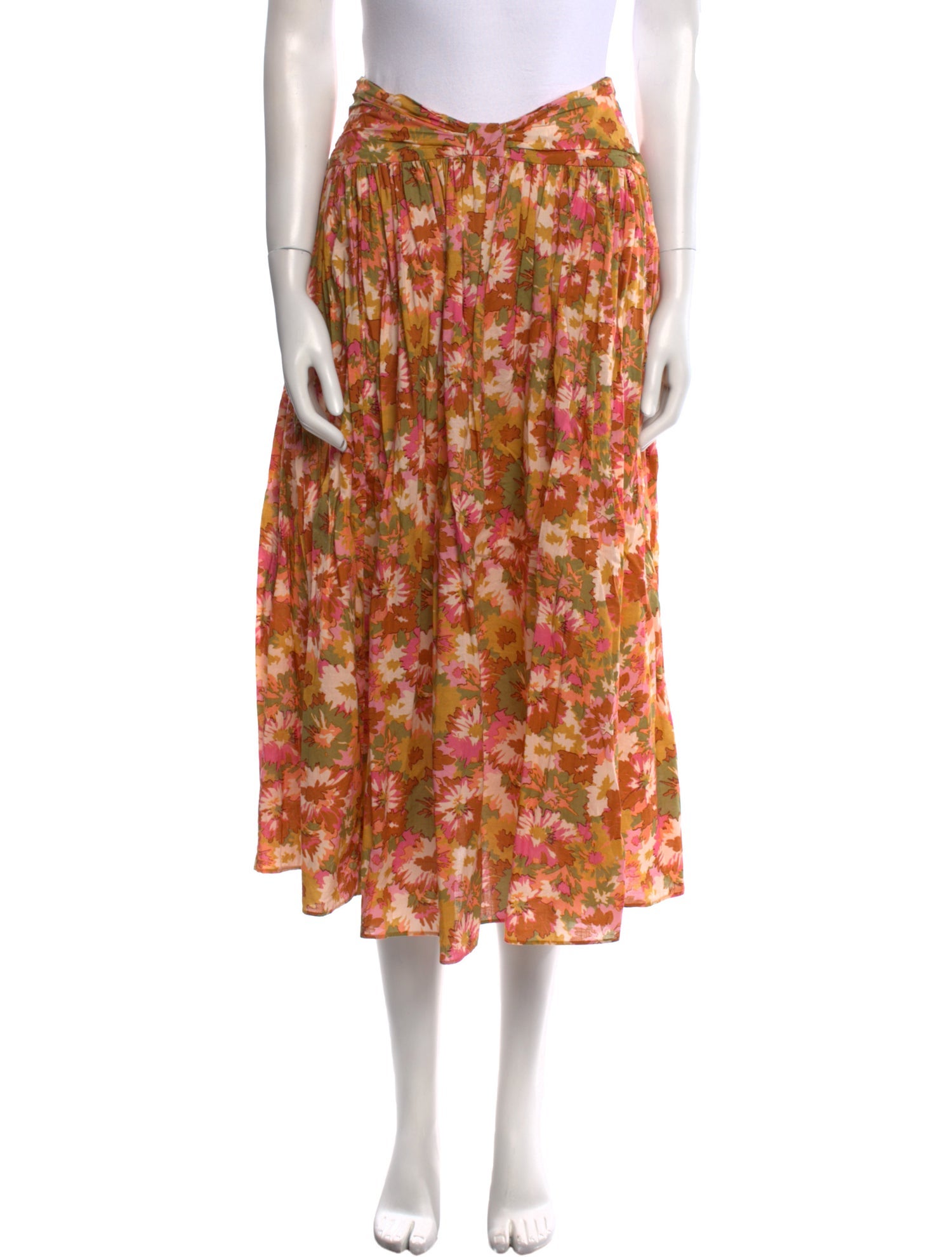 Zimmermann Printed Midi Length Skirt