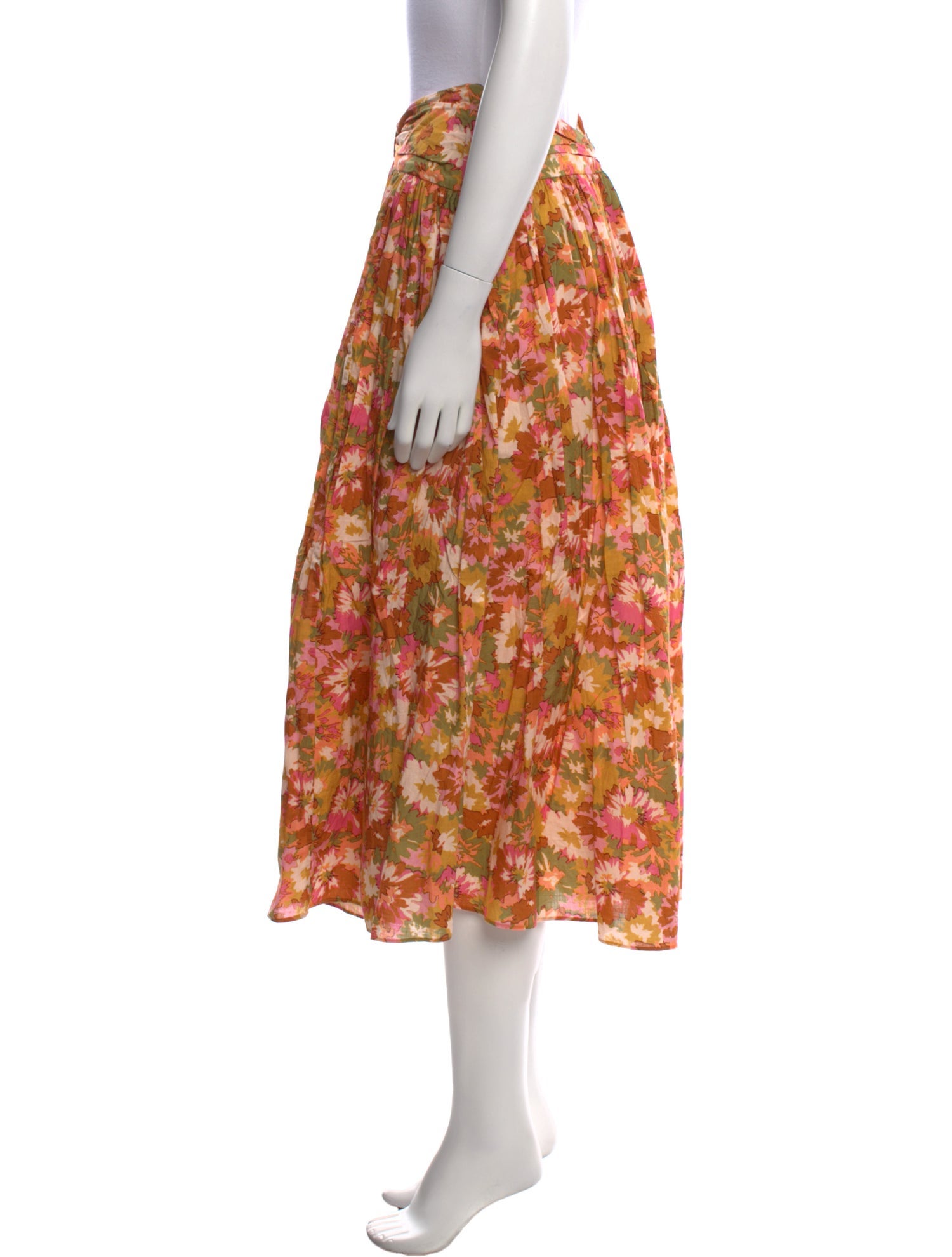 Zimmermann Printed Midi Length Skirt