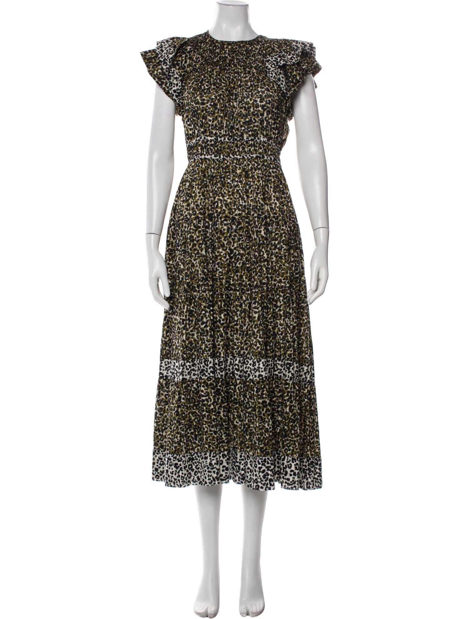 Ulla Johnson Animal Print Long Dress