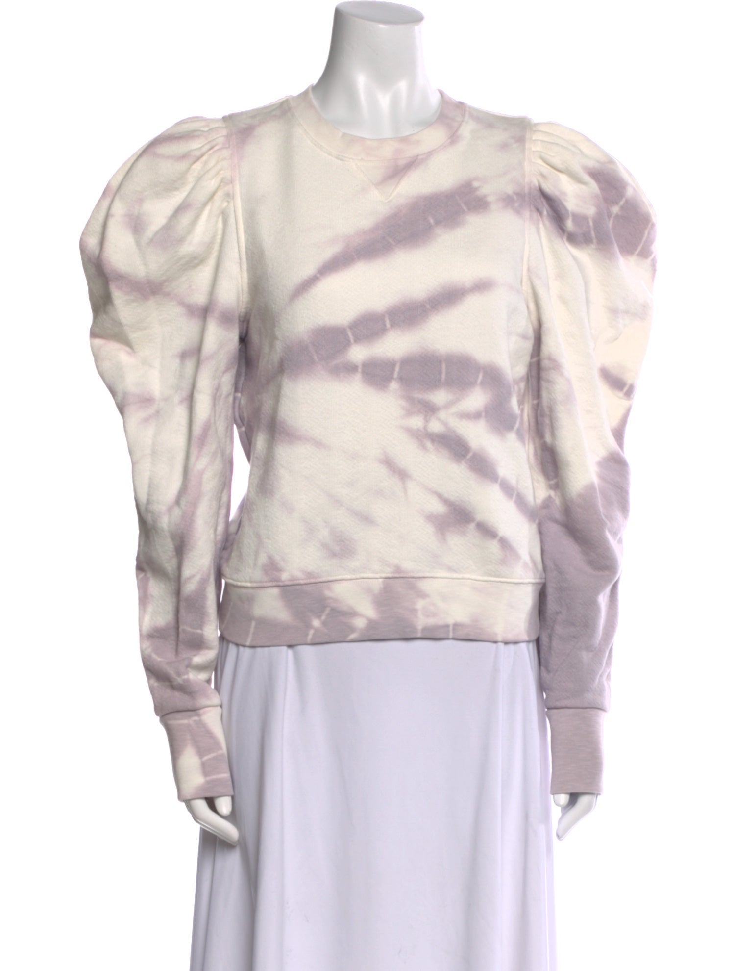 Ulla Johnson Tie-Dye Print Crew Neck Sweatshirt