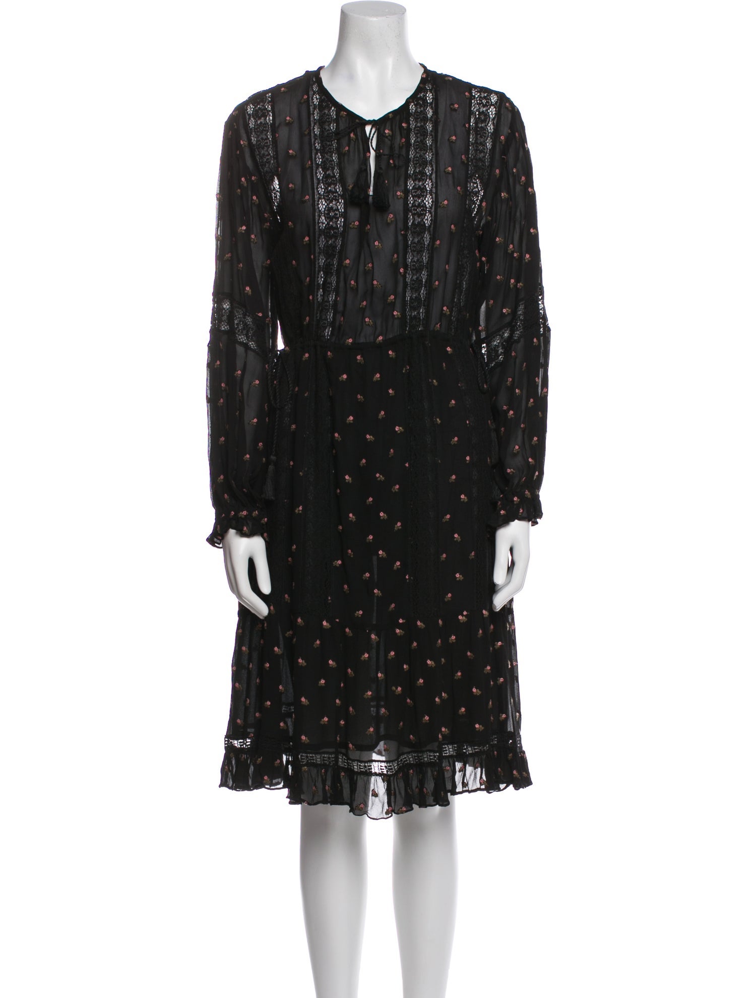 Ulla Johnson Floral Print Knee-Length Dress