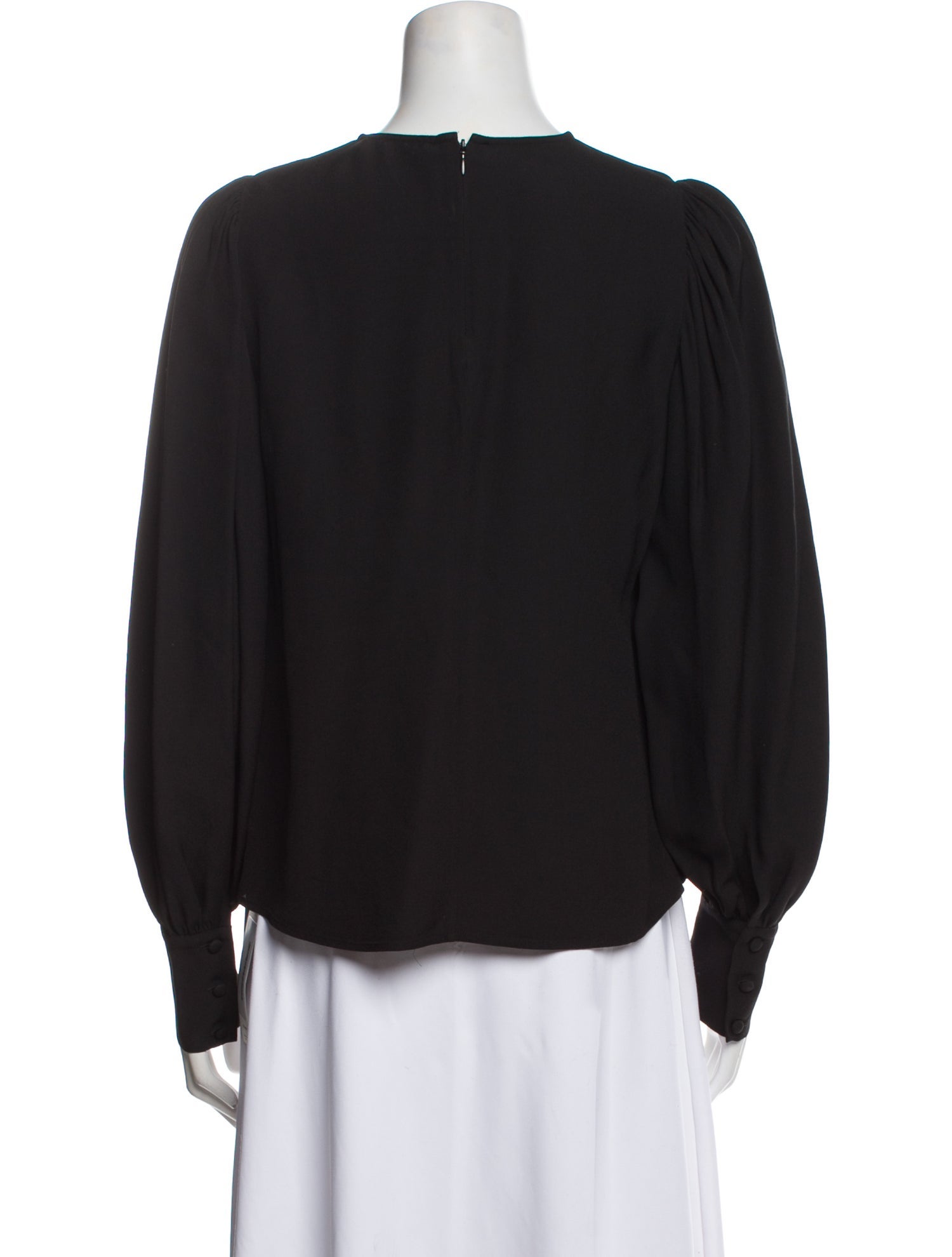 Ulla Johnson Scoop Neck Long Sleeve Blouse