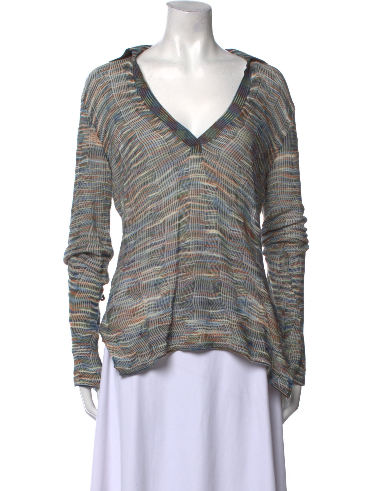 Ulla Johnson Printed V-Neck Blouse w/ Tags