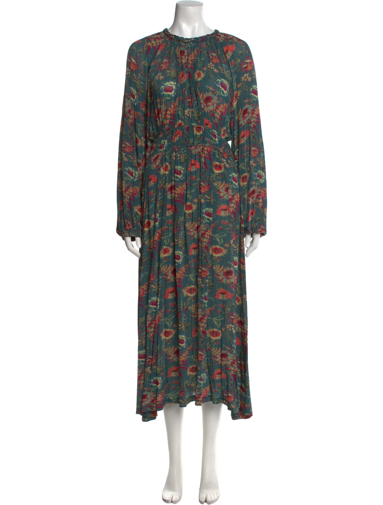 Ulla Johnson Floral Print Midi Length Dress