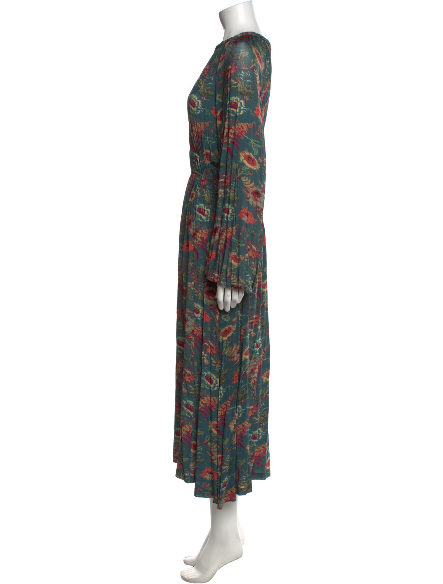 Ulla Johnson Floral Print Midi Length Dress