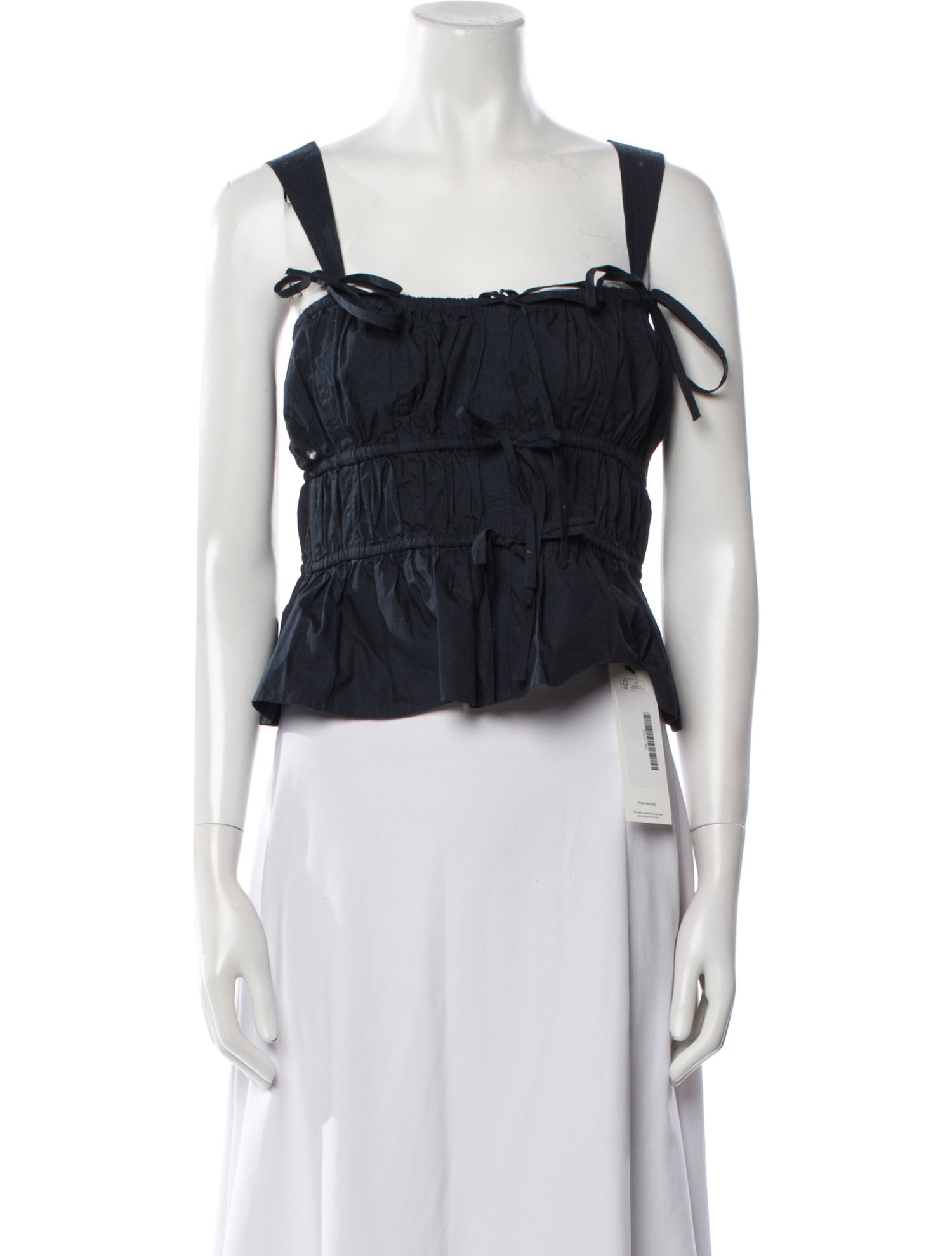 Ulla Johnson Square Neckline Sleeveless Crop Top