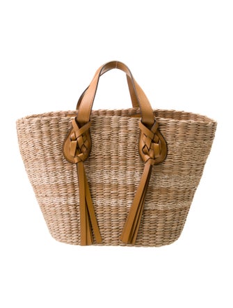 Ulla Johnson Raffia Top Handle Bag