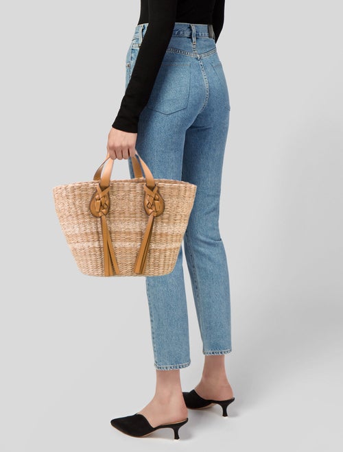 Ulla Johnson Raffia Top Handle Bag